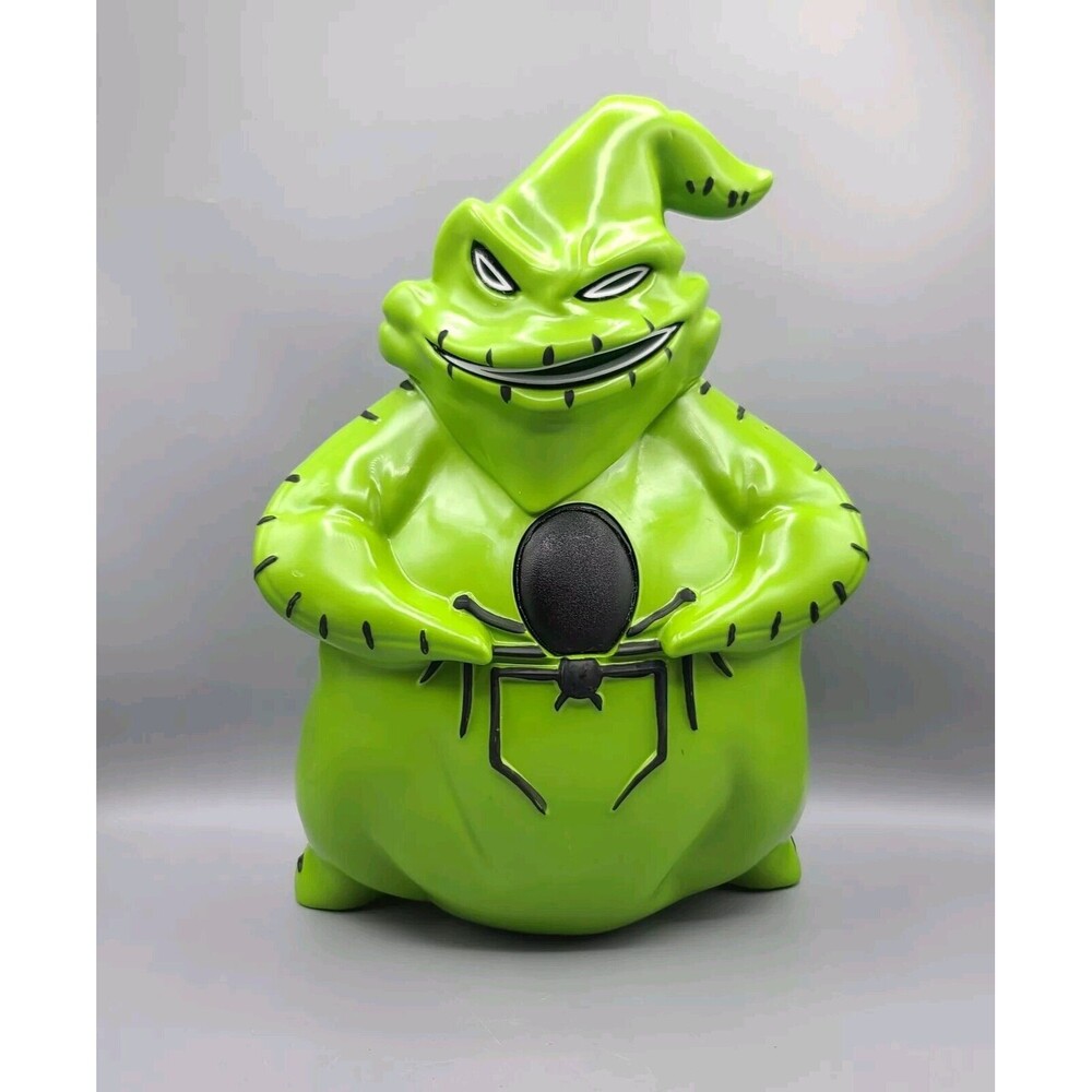 Green Fiber Optic Oogie Boogie Halloween Blow Mold Spider Nightmare